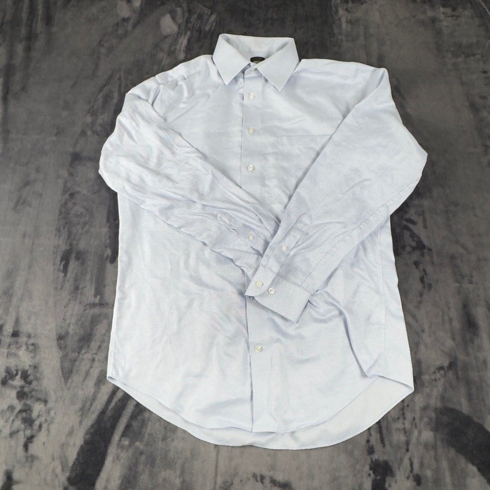 Jos. A. Bank Button Down Shirt Mens 16-35 Blue Reserve Tailored Egyptian Cotton